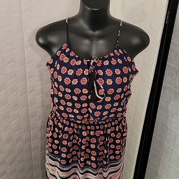 BRAND NEW ENFOCUS STUDIO SLEEVELESS MULTI-COLOR SHIFFON MINI DRESS - Picture 8 of 14